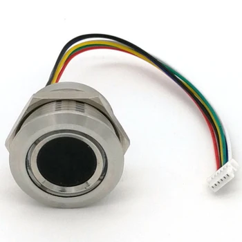 R503 Ümmarguse Ringi Kaks Värvi Ring Indikaator LED Kontrolli DC3.3V MX1.0-6Pin Mahtuvuslik Sõrmejälje Moodul Sensor Scanner