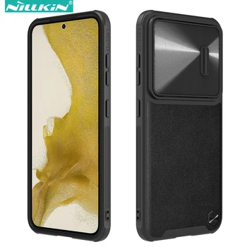 Nillkin CamShield Nahk S Case for Samsung Galaxy S23 Ultra / S23 / S23 Pluss, Sulam, Kaamera Liugur Põrutuskindel tagakaas