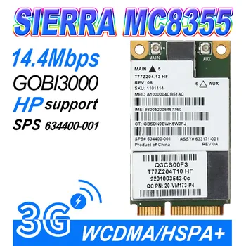 MC8355 Gobi3000 3G WWAN Kaart HSPA+ Moodul võrgu kaart WCDMA HP 634400-001 2170p 2560p 8460p 8560w 4540s 6460b 6570b WLAN
