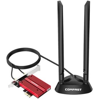 COMFAST AX200 Plus+ 5374Mbps WiFi6 PCIE kiire Traadita Võrgu Kaart