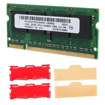 DDR2 4GB Sülearvuti Ram+Jahutus Vest 800Mhz PC2 6400 SODIMM 2RX8 200 Tihvtid Intel, AMD Sülearvuti Mälu