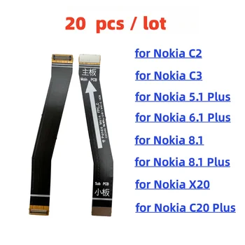 20 Tk/Palju Emaplaadi Ühenduspesa Flex Kaabel Nokia C2 C3 5.1 6.1 X5 X6 8.1 X7 X71 X20 C20 Pluss Peamine Juhatuse Parandus Osad