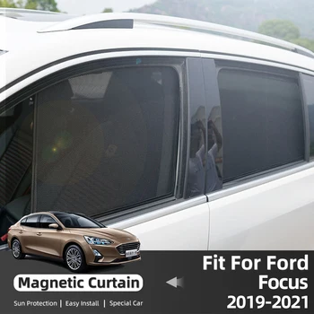 Ford Focus MK4 Sedaan 2022 2023 2019-2021 Tagumise Külje Akna Päikese Vari Auto Päikesevarju Magnet esiklaasi Silma Kardin