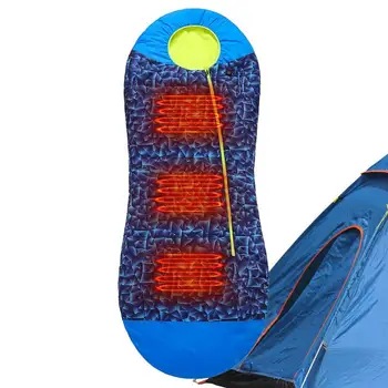 Magamiskotid Täiskasvanutele Universaalne Telkimine magamiskott Soojendusega Kiire Küte Laadimine USB Portable Magab Padi Hingav Eest