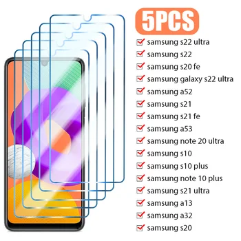 5TK Ekraani Kaitsed Samsung Galaxy A03 A13 A23 A33 A53 A73 Galss Samsung S21 FE A52S A53 A12 A22 A32 A71 A72 Klaas