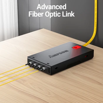AMPCOM MPO FC Fiber Optiline Breakout Cable, OS1/OS2 Singlemode kiudoptilised kaabel LSZH Jakk Naiste ja FC UPC Simplex Fiber