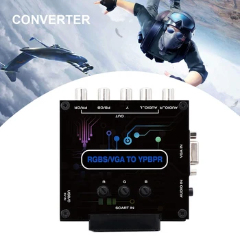 RGBS VGA-SCART, ET YPBPR Converter Video Mängu Konsool RGBS VGA-SCART, ET YPBPR Värvi Vahe Converter Video Adapter