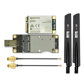 Quectel EP06-E LTE-Advanced Cat-6 moodul mini pcie usb adapter juhatus 38dbi kõrge saada SMA male 4G antenni U. 15cm FL pats