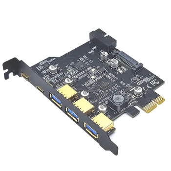 High-Speed USB-3.2 Gen2 Tüüp C PCIe Kaart keskus PC - PCI Adapter Juhatus