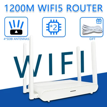 OPTFOCUS WIFI5 1200Mbps ruuteri Wifi Gigabit WAN 4 LAN AC1200 Roteador 2.4 g 5.8 g Dual Band Wirelss Ruuter Kodus Internet