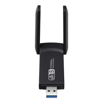 USB WiFi Adapter 2.4 G 5.8 G WiFi Adapter Pc-Dongle Dual Band 2dBi Antenn Lan Ethernet PC Lauaarvuti Sülearvuti