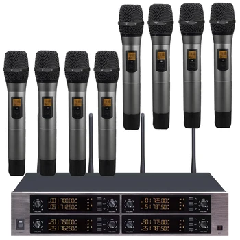 MXC880 parima Kvaliteediga 8WD 8 Cardioid Pihuarvutite Digitaalse Juhtmeta Mikrofon DJ Etapp Karaoke Süsteemi Signaali Stabiliseerimine Maht