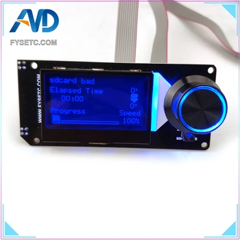 B-Tüüp MINI12864LCD RGB Ekraani taustvalgustus Valge mini 12864 kajastatud, Smart Display Toetust Marlin DIY SKR SD Kaardi 3D-Printer Osa