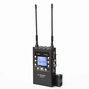 E-IMAGE MR-300 UHF-Kahe kanaliga Metallist korpus UHF/PLL Kaasaskantav juhtmevaba Vastuvõtja traadita mikrofon