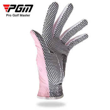 PGM golf kindad daamid 4 värvi PU nahk kangast mitte-slip disain kindad libise osakeste kindad