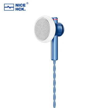 NiceHCK EB2S PRO HIFI Juhtmega Mikrofon Kõrvaklapid 15,4 mm Dünaamiline Ühik Earbud Bass Peakomplekt Koos hõbetatud OCC Segatud Kaabel tervikliku keskkonnajuhtimise