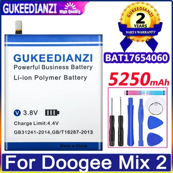 Uus Bateria 5250mAh Batterie BAT17654060 Aku Doogee Mix 2 Mix2 Nutikas Telefon Suure Mahutavusega Akut +Tööriistad