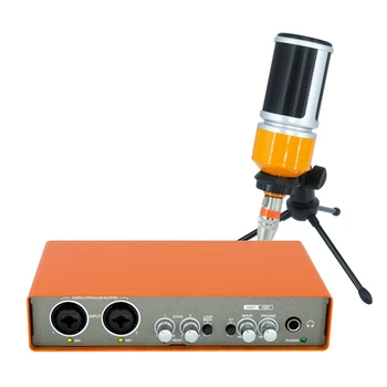 Professionaalne Mikrofon Audio Interface Heli Kaart Electric Guitar Mikser Professionaalne Mixing Console