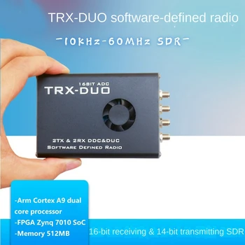 1 TK TRX-DUO Dual Channel SDR Raadio-Vastuvõtja, Saatja, Must PCB+Metall 16 Bit Vastuvõtja&14 Bit Saatja SDR Tarkvara Raadio