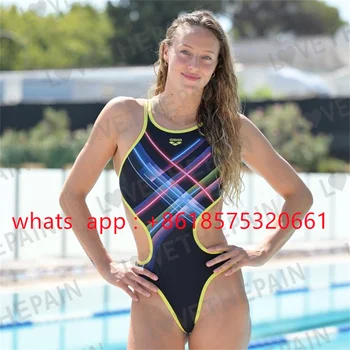 Backless Bodysuit Naiste Seksikas trikoo Triatloni Ujumistrikoo Koolitus One-piece Skinsuit Fitness Rassi Beach SwimSwimming Ülikond