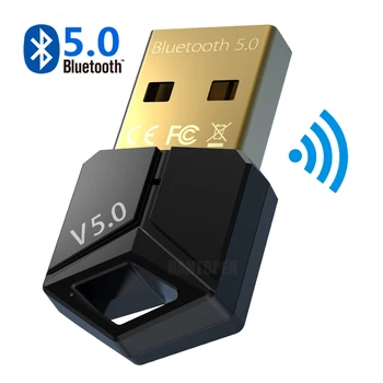 USB-Bluetooth-5.0 Audio-Saatja-Vastuvõtja USB Dongle Muusika Traadita side Adapter PC-Arvuti Sülearvuti, WIN7/8/8/8.1/10