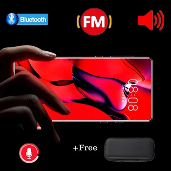Bluetooth Mp4 Mängija Android 128gb Täielikult Puutetundlik Ekraan Hifi Muusika Salvesti Video Mp3-Mängija, Raadio TF Kaart Kõlar Tasuta Must Kott