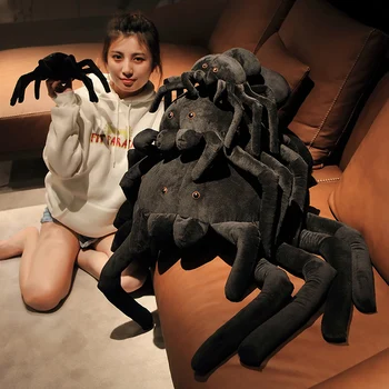 Jube Naljakas Spider Simulatsioon Loomade Suur Suurus Pehme Mugav Palus Mänguasjad Tuba Kaunistada Rekvisiidid Padi Nukk Tüdrukud Halloween Kingitused