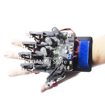 DIY Kantavad Mehaanilised Kinnas, Traadita Somatosensory Töötleja Exoskeleton RC Robot Käe Peopesa Sõrme puldiga Robot palm