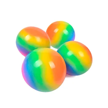Suur Rainbow Pall Stress Relief Mänguasjad Värvikas Rõhk Vent Palli Täiskasvanutele Kids 3D Elastne Pall Meele Mänguasi Efekti, Mänguasjad, Kingitused