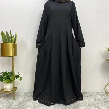 Mood Naised Moslemi Kaua, Maxi Kleit Dubai Türgi Seal Kaftan Abaya Eid Ramadaani Islami Riided Araabia Rüü Kauhtana Jalabiya Abayas