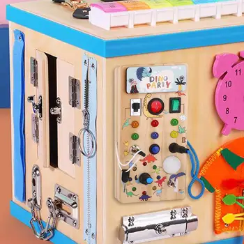 Montessori Hõivatud Juhatuse Reisi Mänguasi Elektroonilise Hariduse Arendamine LED-Tulede Lüliti Mänguasi Varajase Hariduse Kasutada Sünnipäev