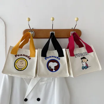 Uus Kawaii Snoopy Cartoon Armas Käekott Suure Mahutavusega Naiste õlakott, Lõuend Kott Fashion Shopping Bag Kott