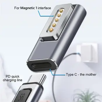 1/2TK C-Tüüpi Magnet-USB-PD Adapter Connector Type-C-Emane 2 USB-C-Naiste Magnet Plug Converter for MacBook