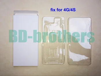 Wihte Paberi Kasti PVC Blister Plaate Salver, iPhone 4G/4S LCD Ekraan Digitizer Kaitsva Pakkimine Pakett Kiletamine 500sets
