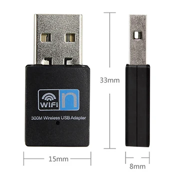 300Mbps Mini-USB-Wireless Wifi Adapter Wi fi Võrgu LAN Card 802.11 b/g/n RTL8188 Adapter Võrgu Kaart ARVUTI Lauaarvuti