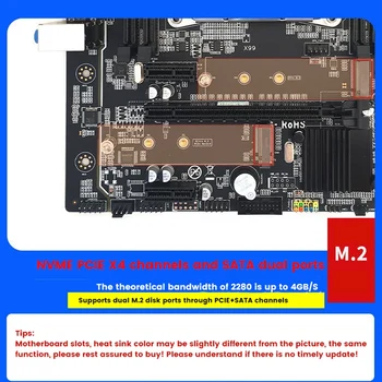 X99 Emaplaadi+Plaat+SATA Kaabel+Lüliti Kaabel+Thermal Grease LGA2011-3 DDR4 Toetada 4X32G Jaoks E5-2678 V3 E5 2676 V3 CPU