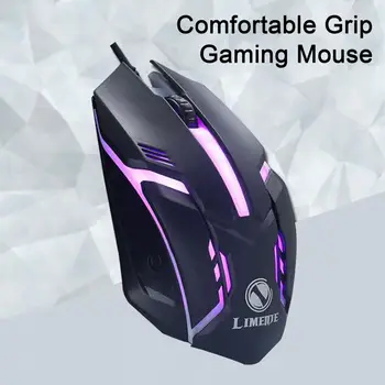 Mechanical Gaming Mouse Värviline Led Gaming Mouse Mehaaniline 1000 Dpi E-sport Usb Juhtmega Hiir Lauaarvuti Sülearvuti, Pc Arvuti