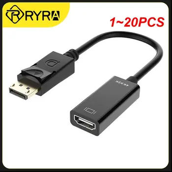 1~20PCS HDMI-ühilduva HD edastuse kaabel, DisplayPort väike kest DP to HDMI-ühilduva video transfer kaabel 4K 60Hz