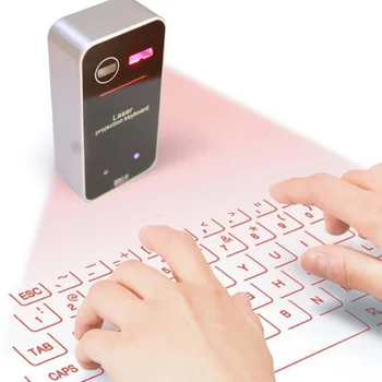 Kaasaskantav Bluetooth-ühilduva Laser klaviatuur, Juhtmeta Virtuaalne Projektsioon klaviatuur Android Nutikas Telefon, Tahvelarvuti, Sülearvuti