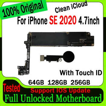 100% Testitud Hea Töö Emaplaadi IPhone SE 2020 Emaplaadi Originaal Lukustamata Puhas ICloud Logic Board/Ei Puuduta ID