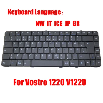 NW SEE JÄÄ JP GR Sülearvuti Klaviatuur DELL Jaoks Vostro 1220 V1220 Norra Island Itaalia Jaapani Saksamaa Must Uus