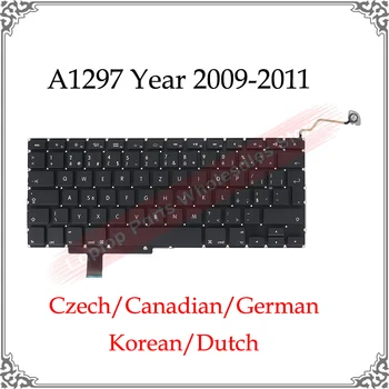 17-Tolline Sülearvuti Klaviatuur A1297 US UK Versioon Macbook Pro A1297 tšehhi, Kanada-saksa-korea, hollandi Klaviatuurid 2009 2010 2011