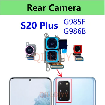 Algne S20+ tagumine Kaamera Samsung Galaxy S20 Pluss G985F G986B Taga Tagumiku Kaamera Moodul Flex Kaabli Asendamine Varuosad