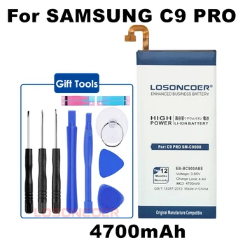 LOSONCOER 4700mAh EB-BC900ABE Samsung Galaxy C9 Pro/C9 Pro Duos,SM-C9008 SM-C900F SM-C900Y SM-C9000 Aku+Kiire Saabuma