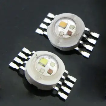 Hulgi-uus 4w RGBW punane/roheline/sinine/valge iga 1w led high power kerge chip 4pins mah dioodid 3watt Kerge madalaim hind