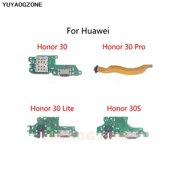USB-Laadimine Dock Port Pesa Ühendage Pistik Flex Kaabel Huawei Honor 30 Pro Lite 30S Laadimine Juhatuse Moodul