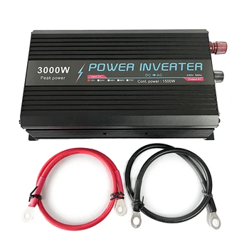 CELFED Sisend DC12V Modified Sine Wave Power Inverter 3000W/2000W Pinge Converter DC 12V to 220V AC Auto Toide
