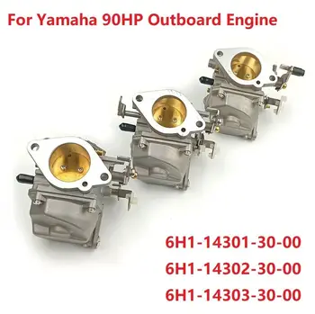 Carburetor Assy Komplekt Yamaha 90HP Päramootoriga Mootori 6H1-14301-30 6H1-14302-30