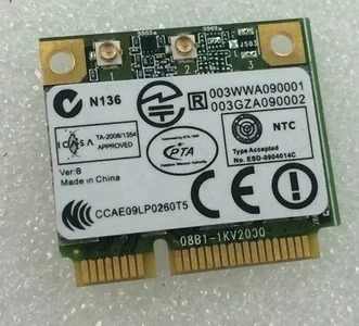 Uue Võrgu Kaart Atheros AR9382 AR5BHB116 Poole MINI PCI-E 2.4/5GHz 300Mbps Wireless Wlan Kaart