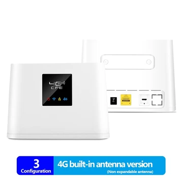 4G Wifi Router 150Mbps Koos 2X Antenn Sisseehitatud SIM-Kaardi Pesa Toetab Max 20 Kasutajat (USA Pistik)